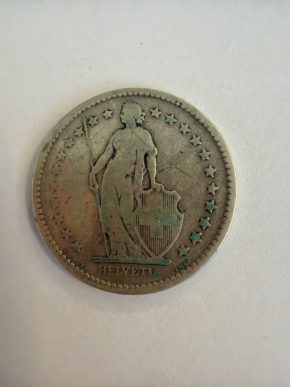 Alle Münzen: 2.- silber 1886 (1) – Gebraucht aus Bonstetten von juliestore 1