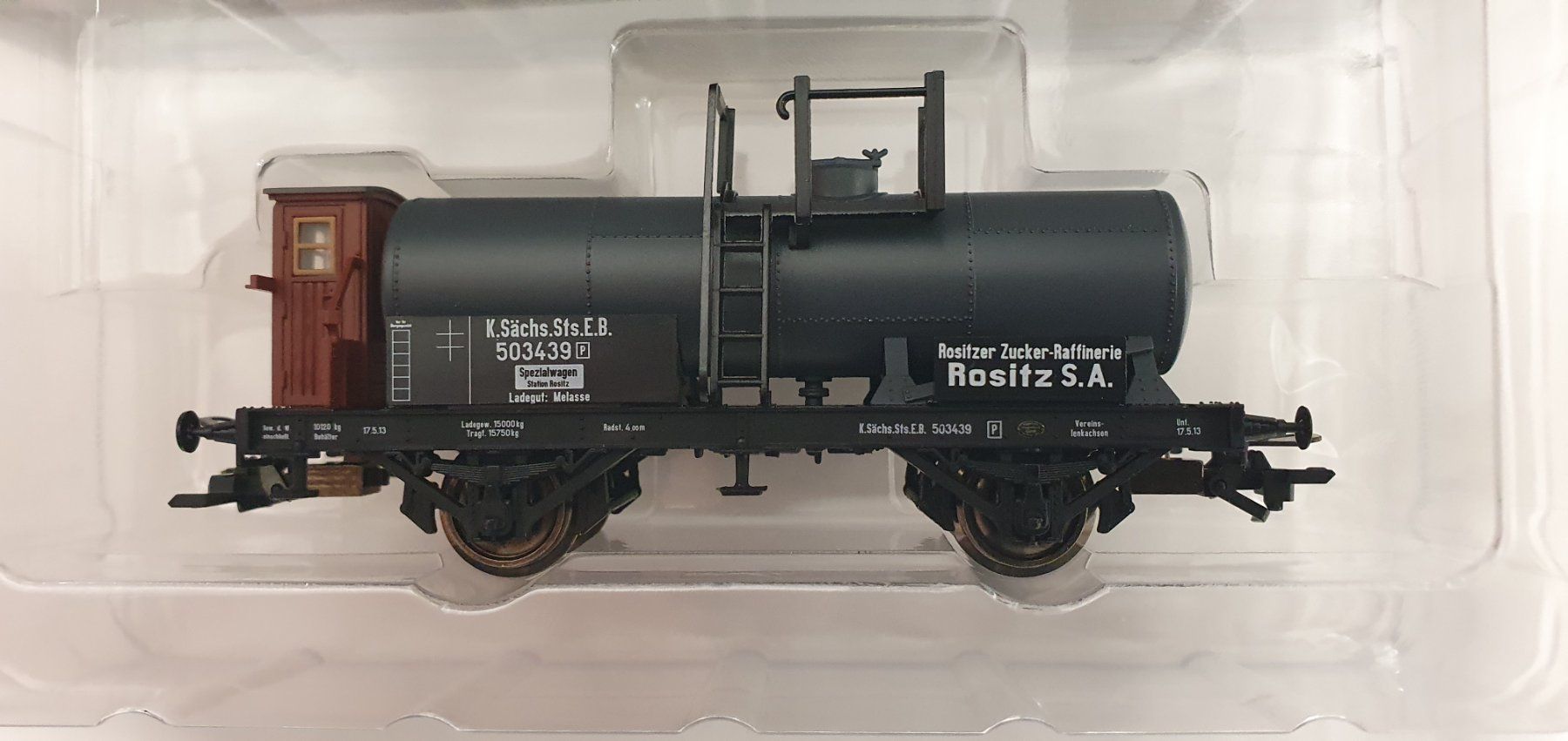Trix Modellini di ferrovie: Trix 24822  K.Sächs.Sts. Kesselwagen, Ep.I – Nuovo e nell'imballaggio originale da Würenlos venduto da jub_nd5j 2