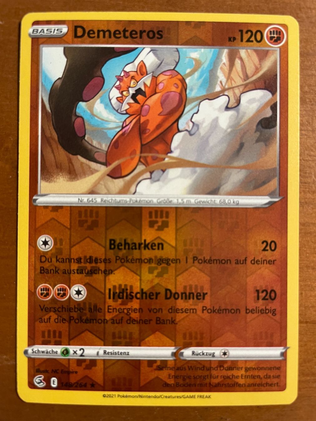 Pokémon Carte collezionabili: Pokemon Demeteros Reverse (Versand gratis) – Nuovo (secondo la descrizione) da Chur venduto da Angerson