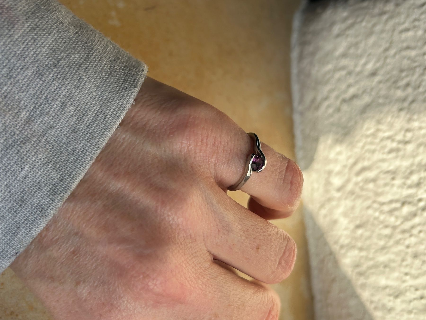 Anelli: Silberring mit Amethyst, Gr. 49.5 – Usato da Dittingen venduto da Bellevista 1