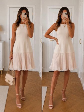 Red Valentino Damen Kleid XS 34 Weiß Sommerkleid -