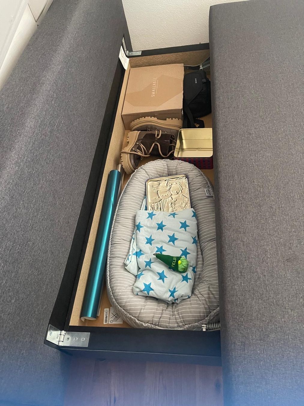 Ikea Sofas: Schlafsofa IKEA grau mit Bettkasten – Gebraucht aus Ettingen von cla_526w 1