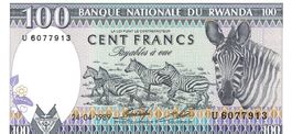 Rwanda 100 Francs 1989 P-19 UNZ Serie U-6077913