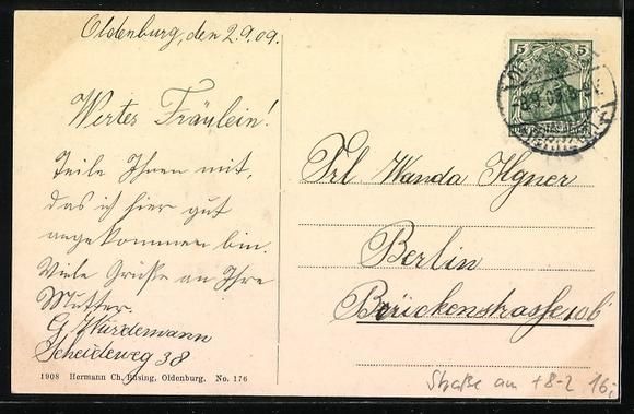 Pompieri: Oldenburg, Strasse am Julius Mosen-Platz – Usato da Berlin venduto da bartko-reher 1