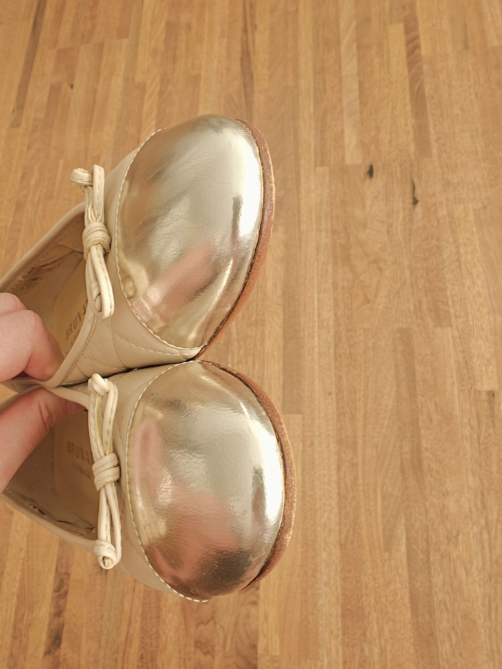 Brunate Damenschuhe: Brunate Quilted Leather Ballet Flats – Gebraucht aus Wabern von kat_w92r 3