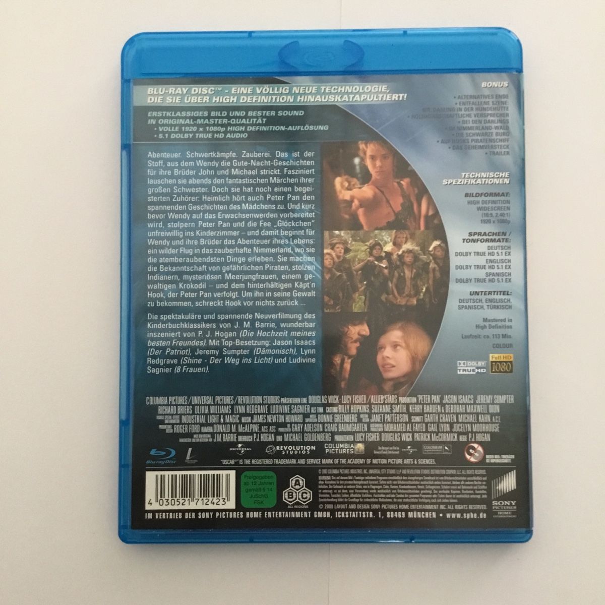 Tutti i DVDs: Peter Pan Blu Ray Rarität – Nuovo (secondo la descrizione) da Blauen venduto da berlingo65 1