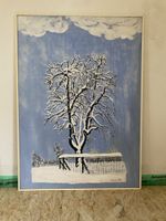 Birnbaum Öl auf Holz-Pavatex 70 x 50 cm