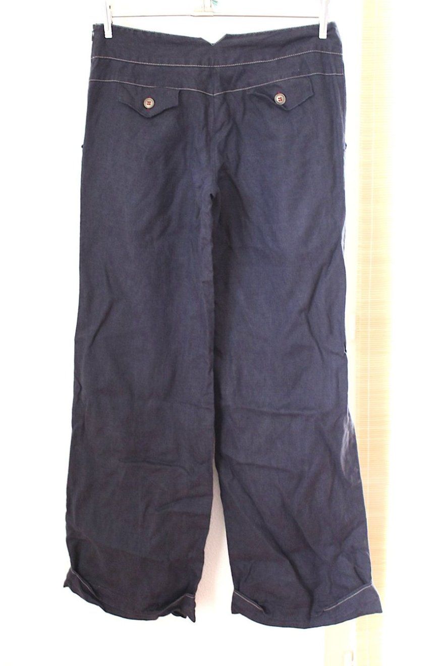 Pantaloni: Damen Hose, vermutlich Leine ? ev. Gr. M/L – Usato da Locarno venduto da madame-tus-sauds 1