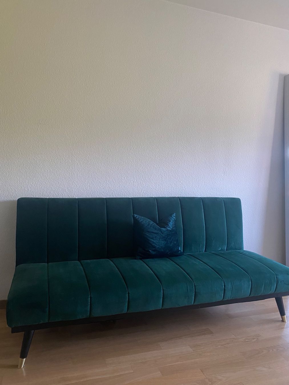 Sofas: Samt Sofa Grün Ausziehbar – Gebraucht aus Kreuzlingen von  1