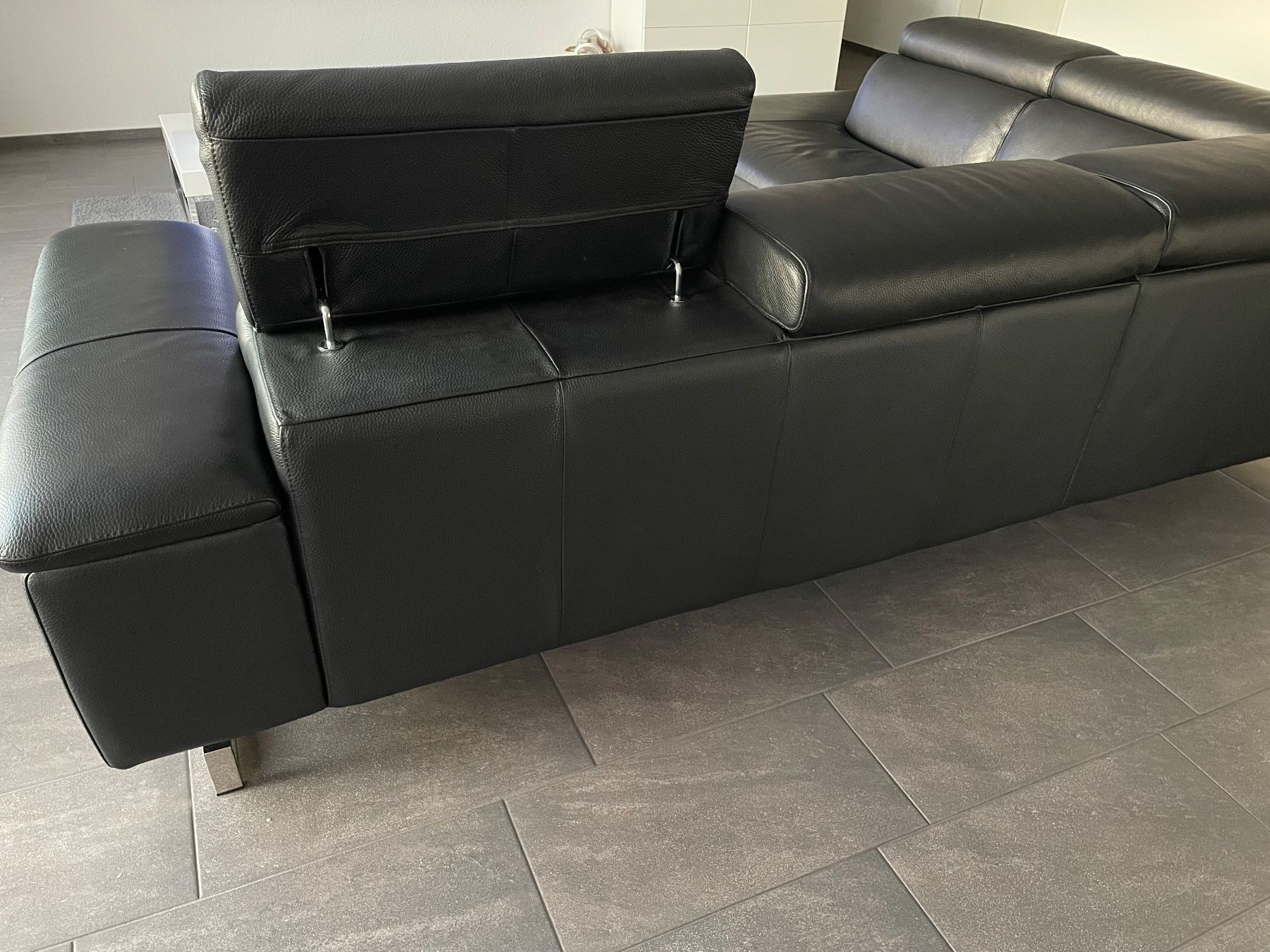 Sofas: Schwarzes Ecksofa aus Leder – Gebraucht aus Birmenstorf AG von Paolo074 2