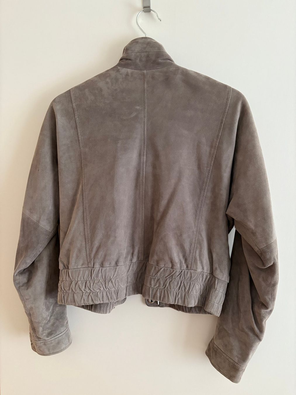 Mango Jacken: Wildleder Jacke in Lila-Grau Grösse S – Gebraucht aus Zürich von Sandra22 1