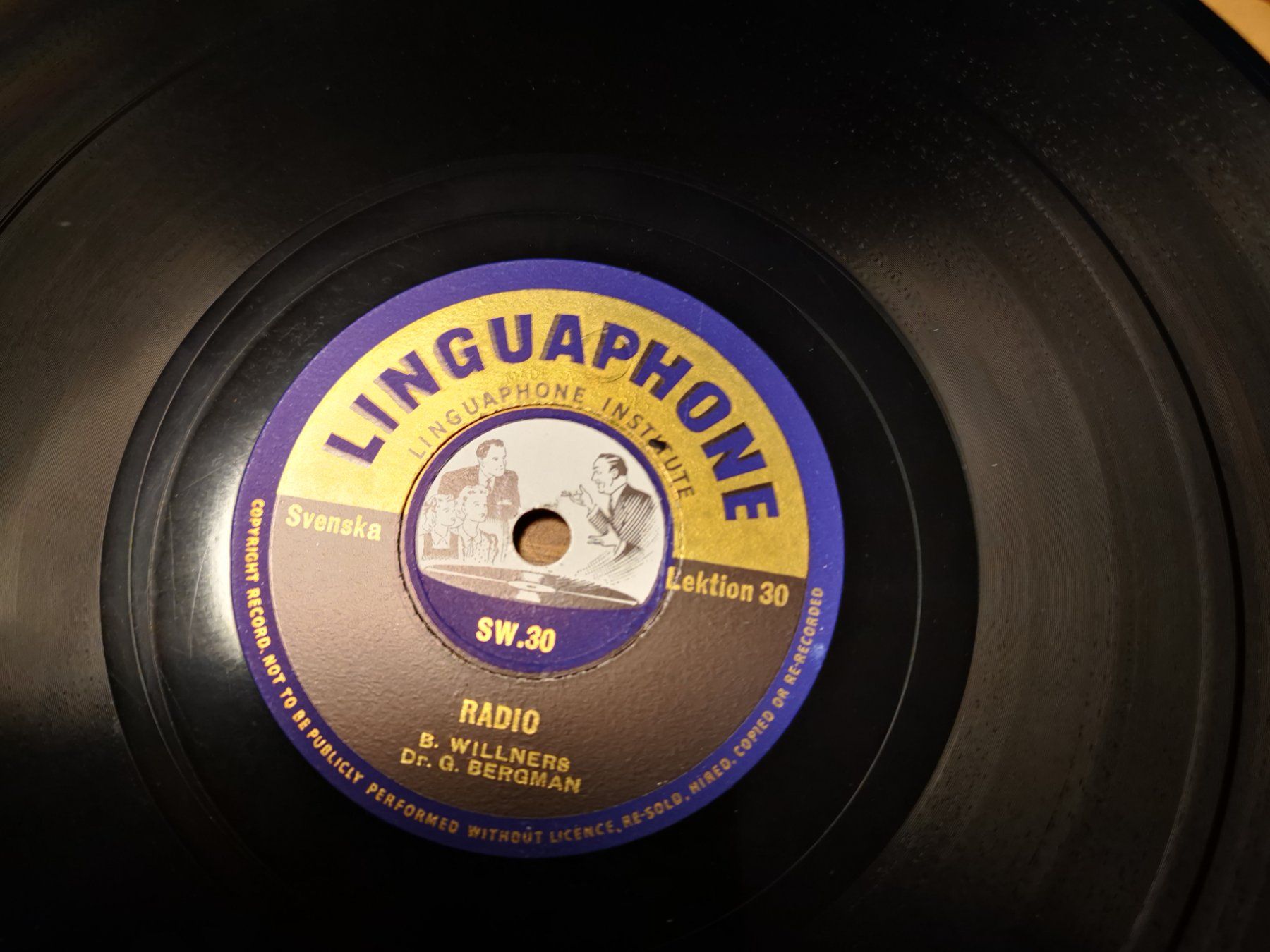 Dischi in vinile: Linguaphone Sprachkurse Schellack Svenska - Englisch – Usato da Diessbach b. Büren venduto da eicrog 1