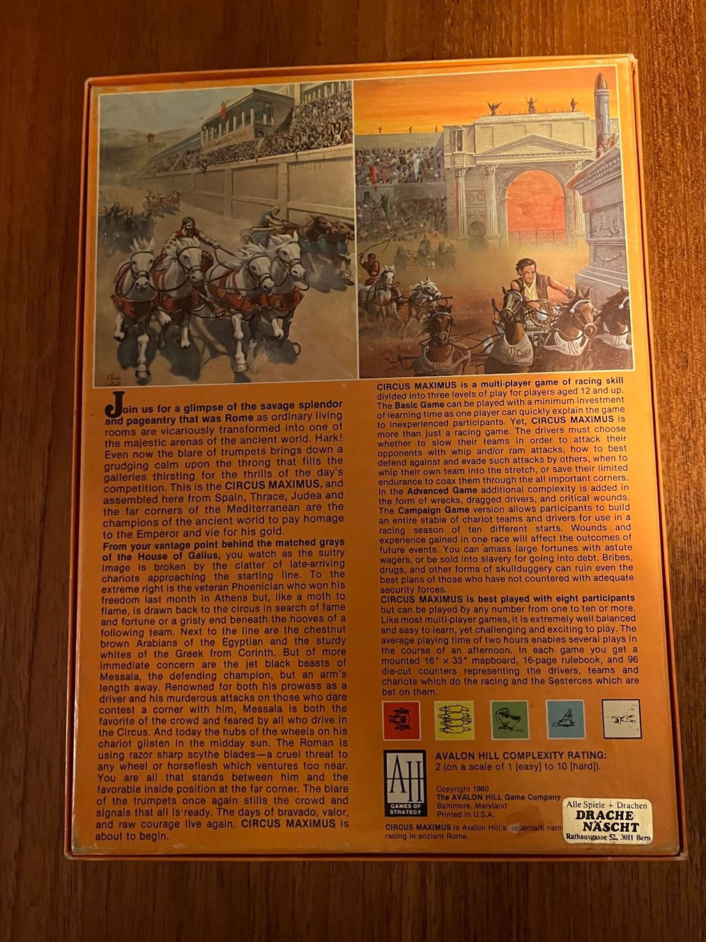 Giochi: Circus Maximus von Avalon Hill – Usato da Bern venduto da Vineb 1