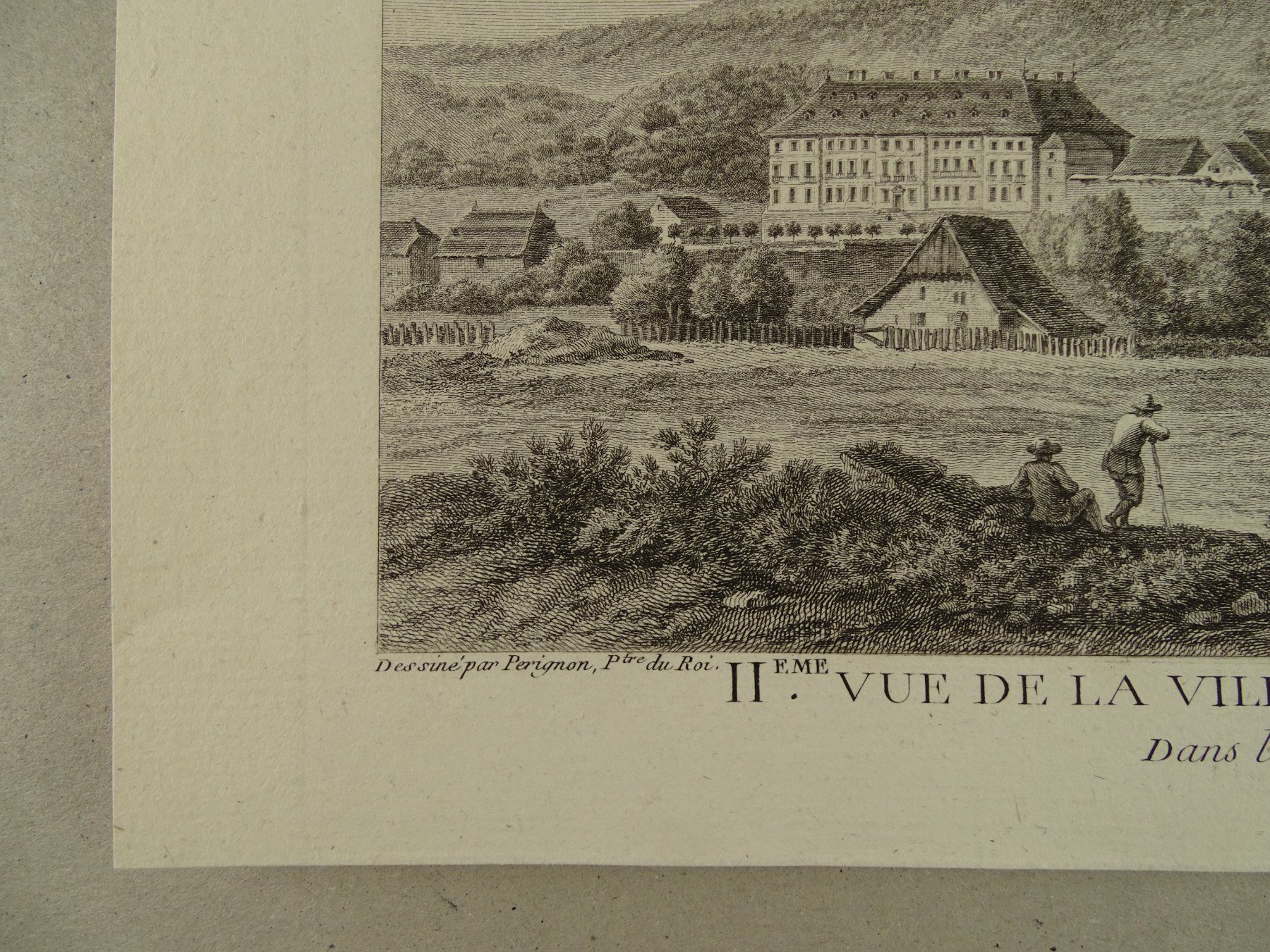 Incisioni: DELÉMONT, KUPFERSTICH 1780 – Usato da Grüningen venduto da Kartensammler 2