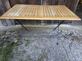 Landi Biergartentisch 74×70×120cm Holz Metall