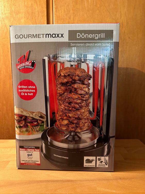 Gourmetmaxx Dönergrill 1400W für leckere Spiesse (Neu und ...