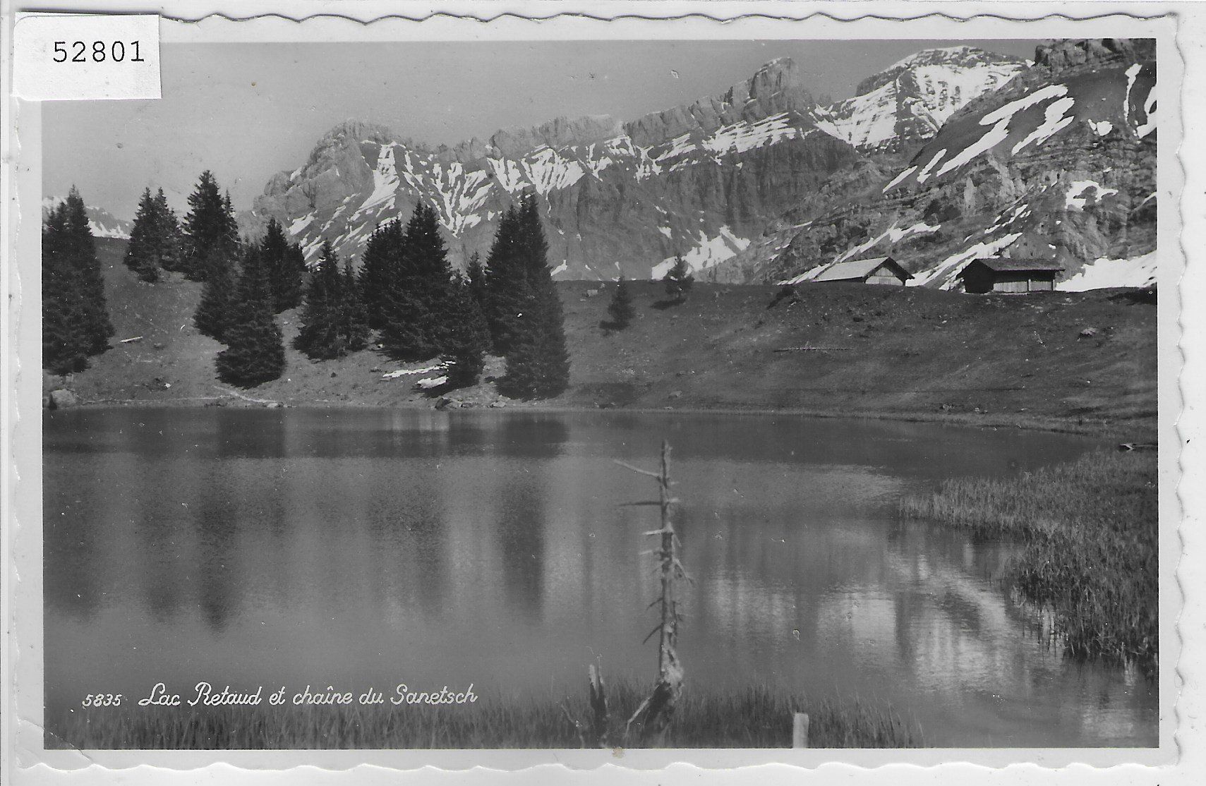 Cartoline postali: Lac Retaud et chaine du Sanetsch – Usato da Ettingen venduto da Kartenplanet