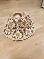 Sommerhut / Sonnenhut / Papierhut , Boho Beige-Braun