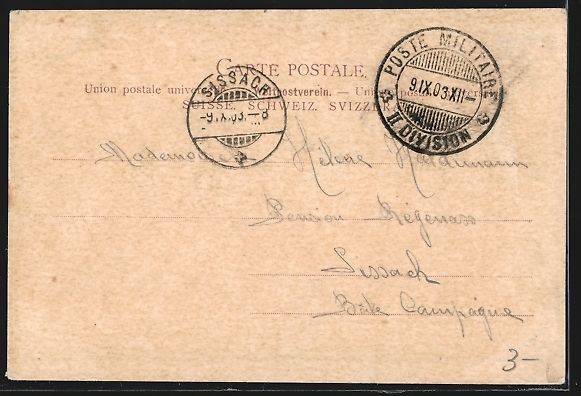 Cartoline postali: AK Mathod, Une Maison, Une Rue, 1903 – Usato da Berlin venduto da bartko-reher 1