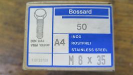 Rostfreie Schrauben M8x35 DIN 933 A4