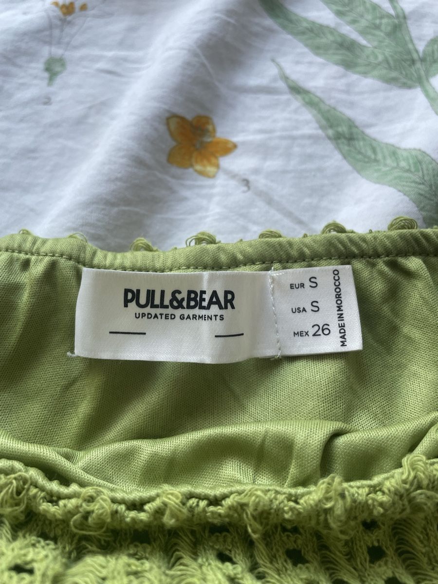 Pull&Bear Gonne: Jupe longue Pull&Bear maille verte - S  – Usato da Troinex venduto da Irisglo 3