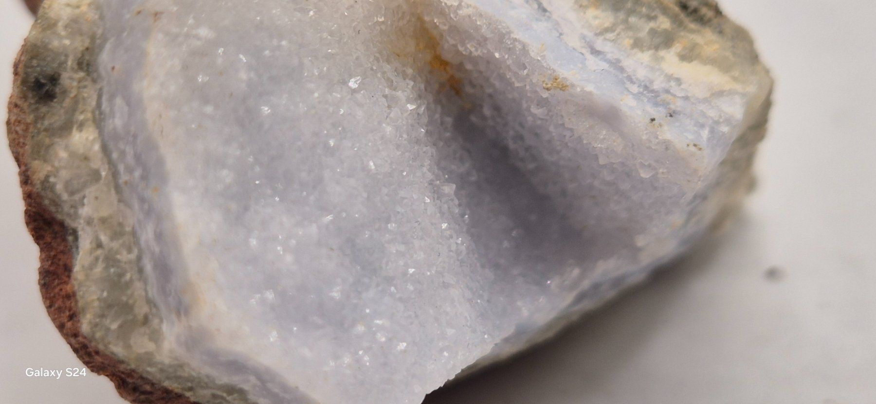 Mineralien & Heilsteine: Lagenachat "Blue lace",  (75) – Neu und originalverpackt aus Winterthur von LukasMineralienOase