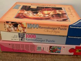 Ravensburger und Trefi Puzzle Sammlung.2 x 1000 und 1 x 1500