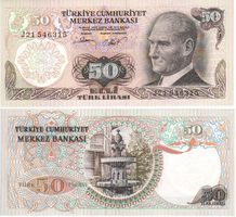 Türkei  50  Lira unz  bankfrisch