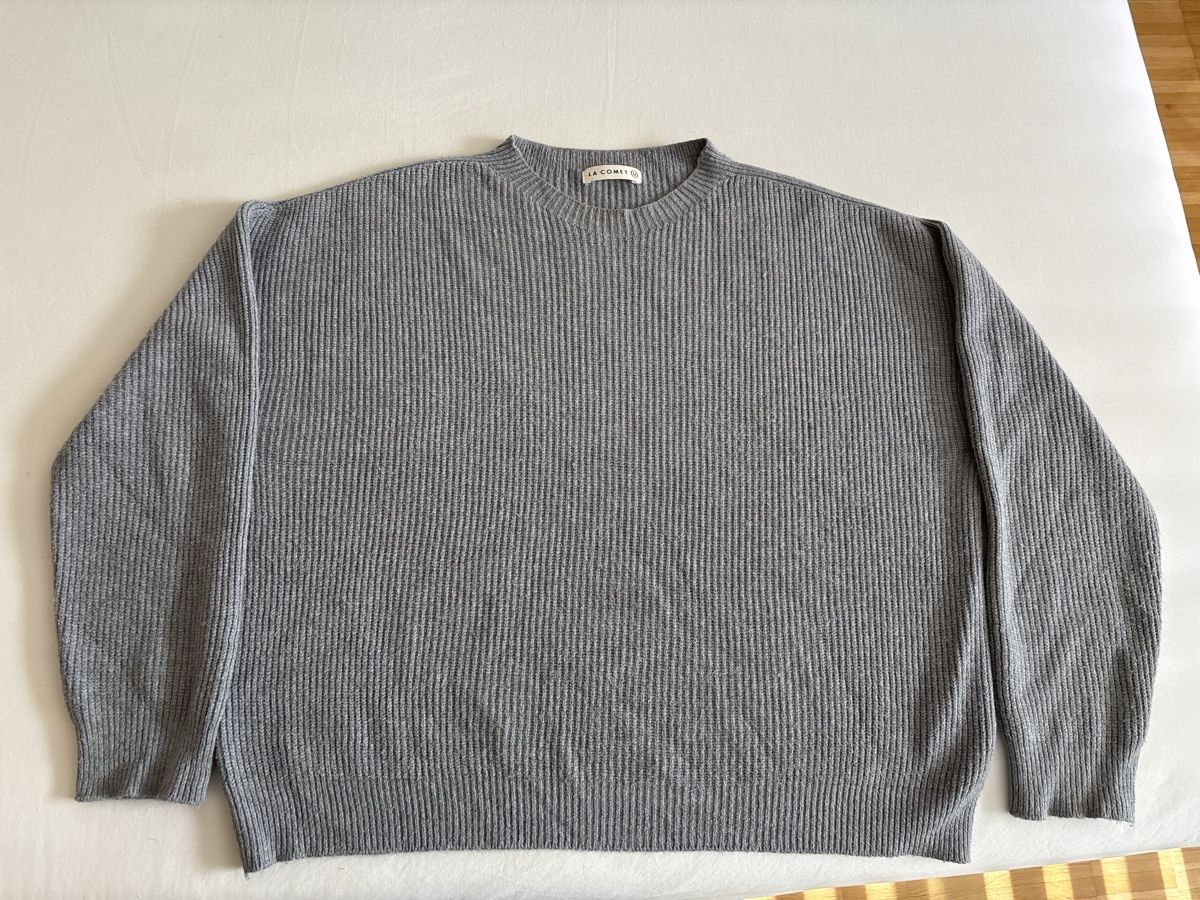Maglioni & Felpe: Pullover grau gerippt Einheitsgroesse – Usato da Zürich venduto da maferv_23