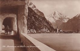 Axenstrasse mit Flüelen und Bristenstock N° 232