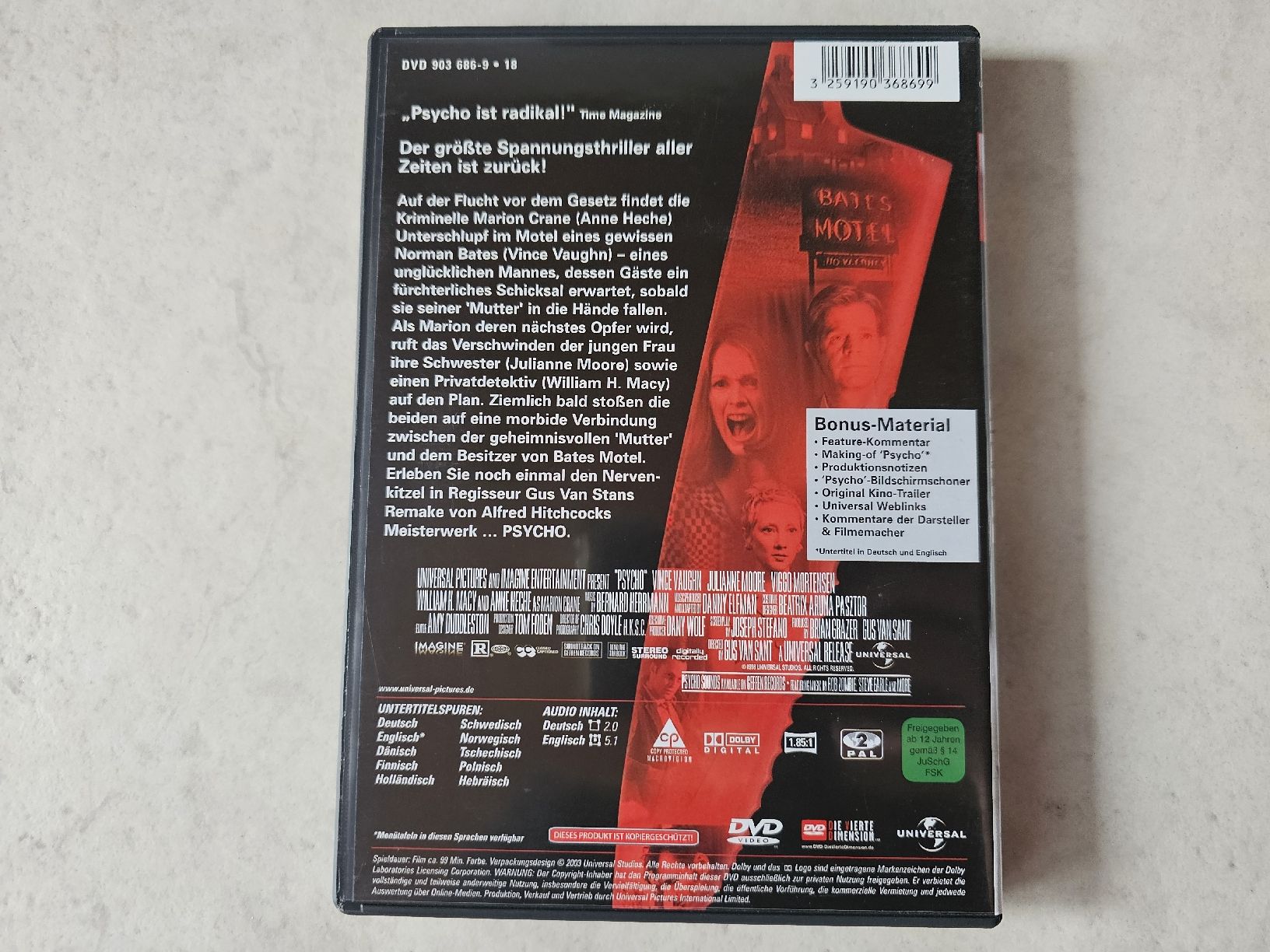 Alle DVDs: Psycho – Gebraucht aus Schneisingen von backstore24 1