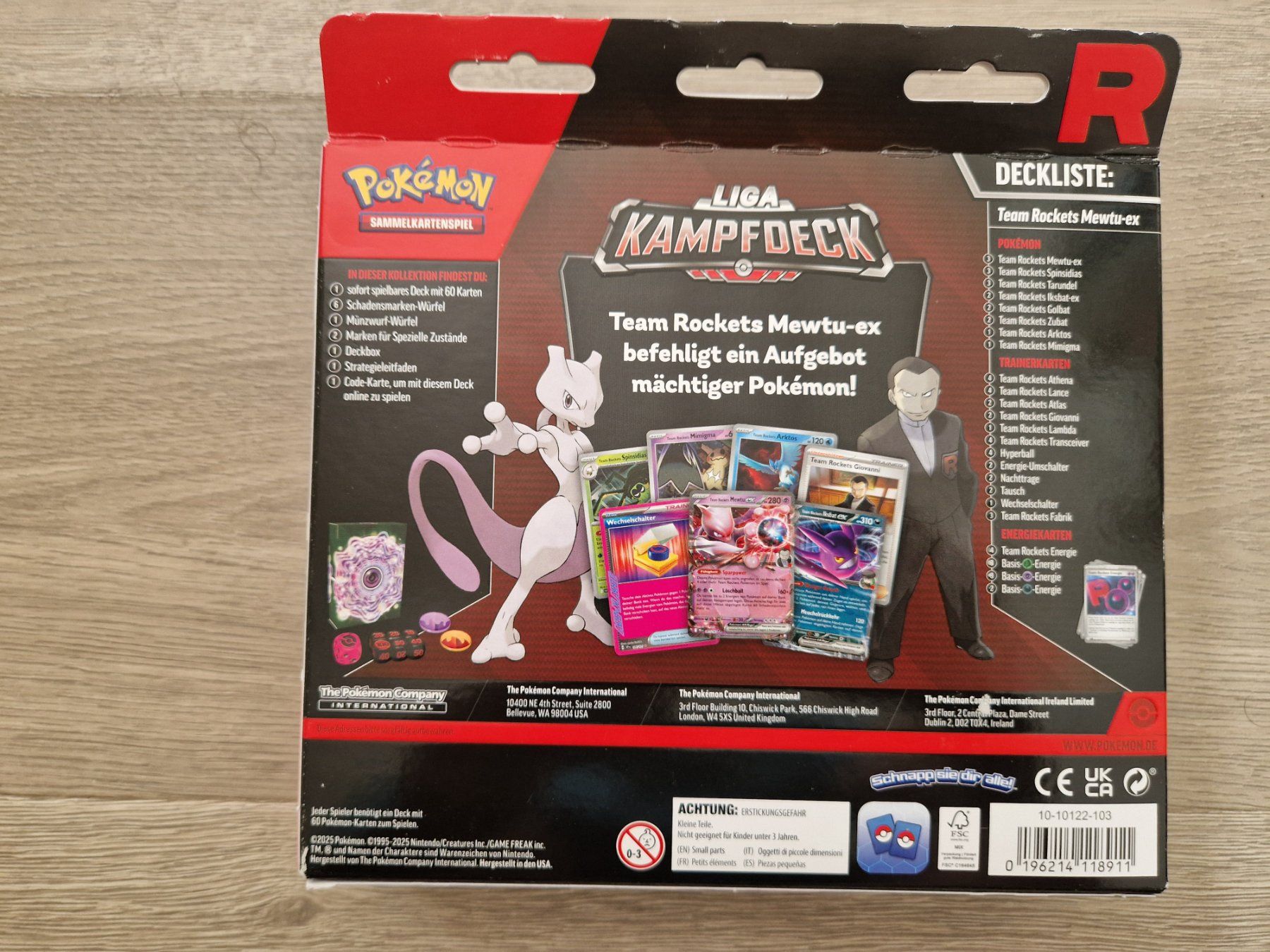 Pokémon Carte collezionabili: Team Rockets Mewtu ex Kampfdeck – Usato da Balterswil venduto da Little-nemo 1