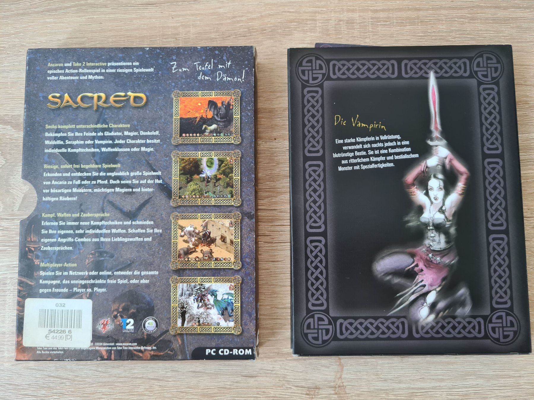 Giochi: Sacred (2 CD) (German) - PC – Usato da Carouge GE venduto da Franllo 1