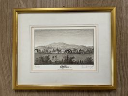 Lithographie Paul Wyss 35,5 x 28 cm