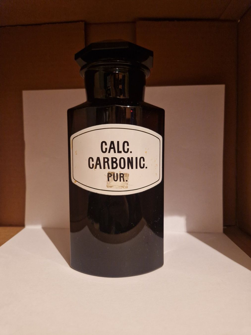 Accessori da laboratorio: Alte Apothekerflasche CARBONIC. PUR – Usato da La Croix (Lutry) venduto da Lecollectioneur
