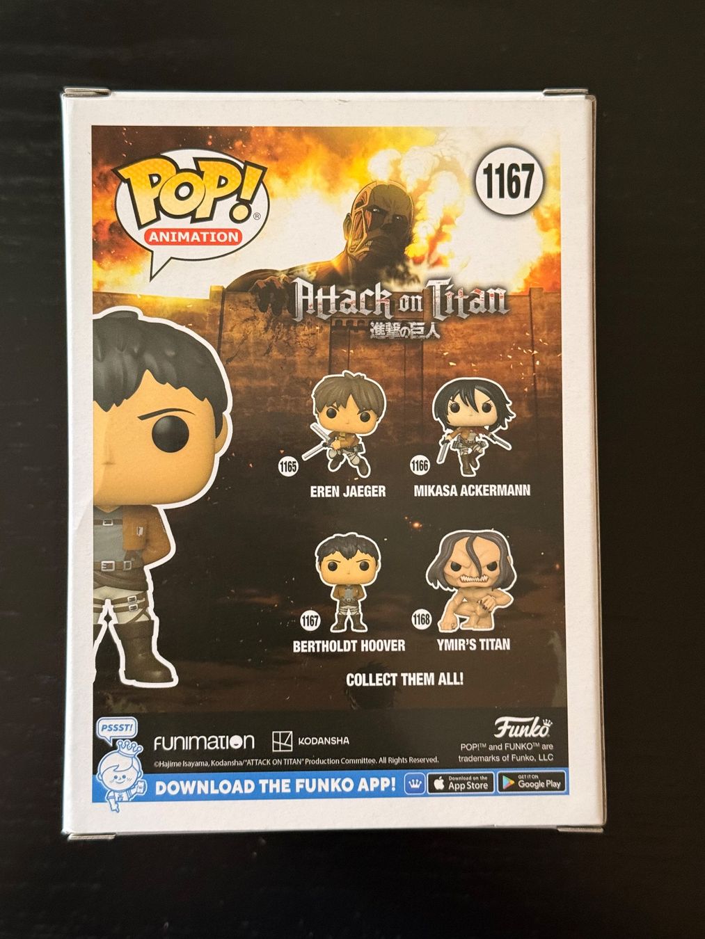 Funko Statuette: Funko Pop Animation Attack on Titan - Bertholdt Hoover #1167 – Nuovo (secondo la descrizione) da Dornach venduto da profi-shopper 3