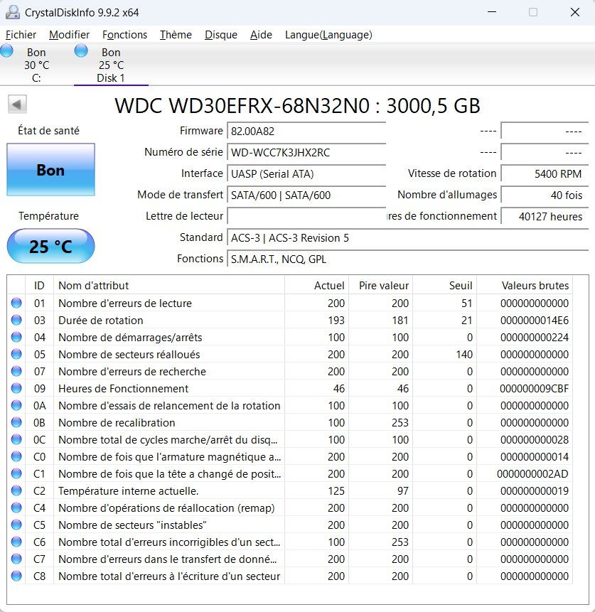 Western Digital Harddisks: HDD WD RED WD30EFRX 3.0 TB – Gebraucht aus Pompaples von Djplaya 1