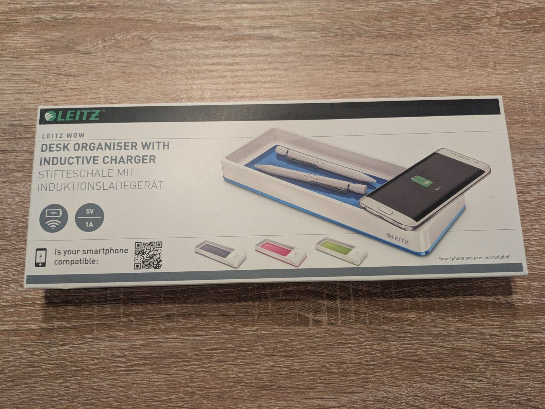 Leitz Caricabatterie: Leitz WOW Desk Organiser with Inductive Charger – Nuovo e nell'imballaggio originale da Losone venduto da AlpineLayer