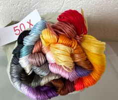 Stickgarn Garn  50x  Kreuzstich Knüpfen Armbändeli Basteln