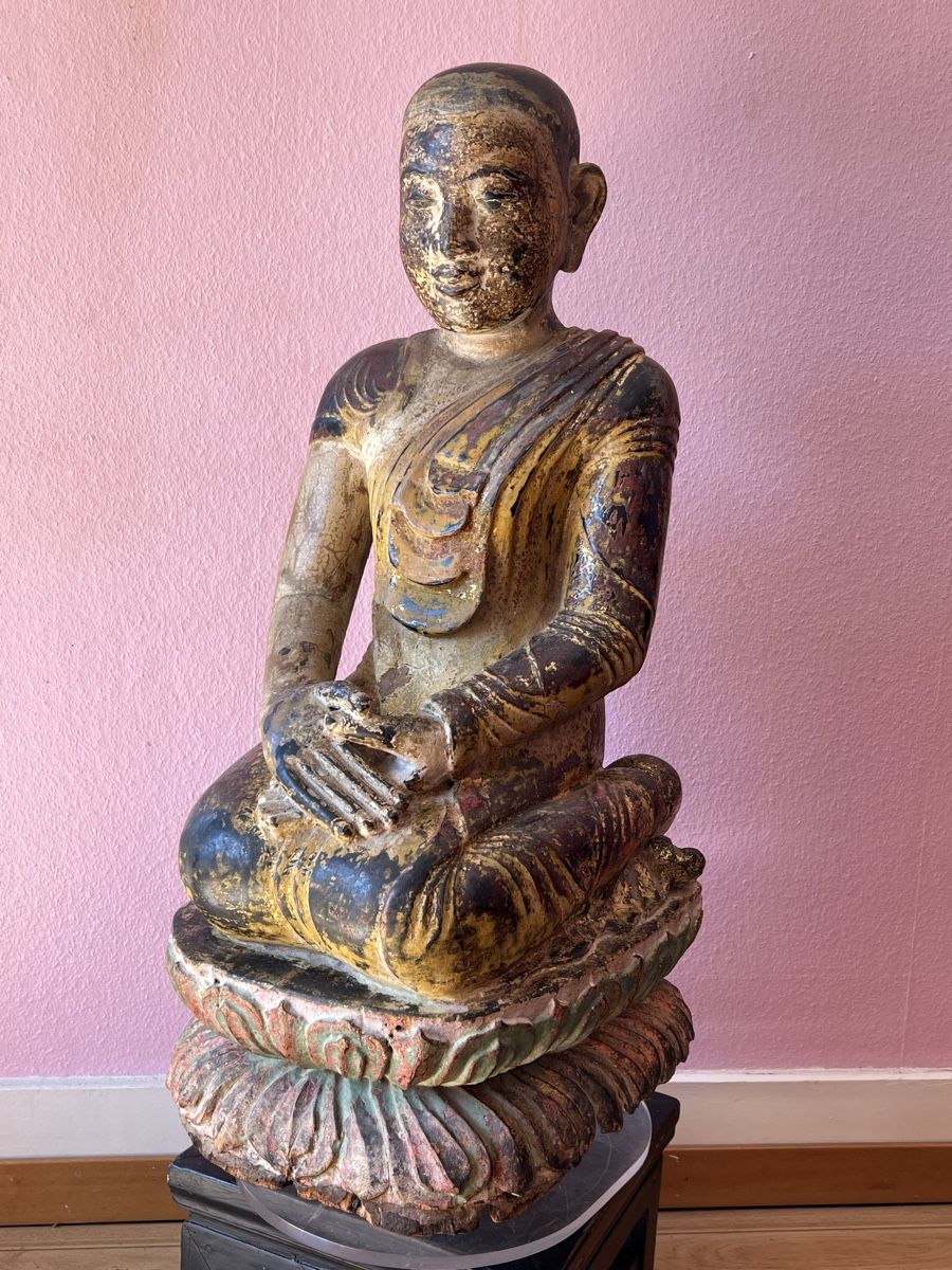 Sculture & Statue: Antike Siam Buddha Statue, Holz – Usato da Zürich venduto da juergarno 3