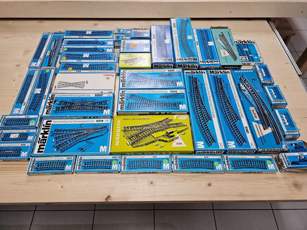 Marklin lot d'aiguillages électriques ref - 5202 3 rails pour
