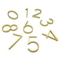 126mm Hausnummer 0-9 & A-B gold
