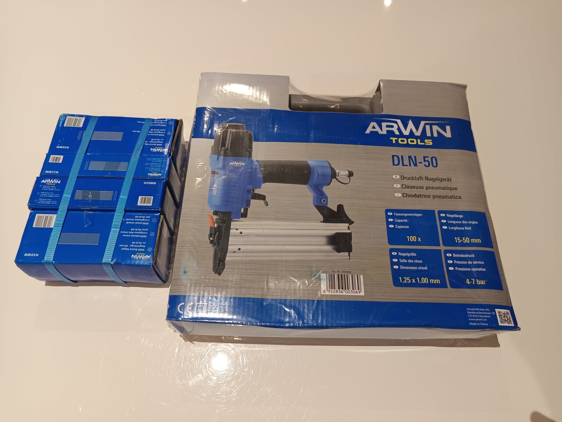 Tutte le macchine: Neues Arwin Druckluft Naglerset – Nuovo e nell'imballaggio originale da Rüthi (Rheintal) venduto da Balty 2