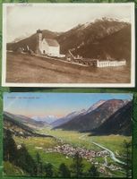 AK um 1930 -  2x Samedan / Samaden GR – Dorf und Kirche