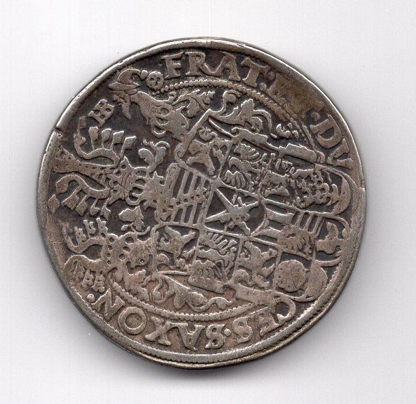 Tutti le monete: (2136) Sachsen Taler 1593, Original – Usato da Rüthi (Rheintal) venduto da erdnuessli1 1
