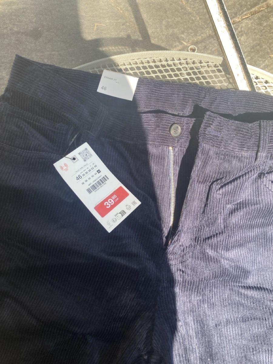 Pantaloni: schwarze Hose Hr 46 neu – Nuovo e nell'imballaggio originale da Basel venduto da Nomagusa 1