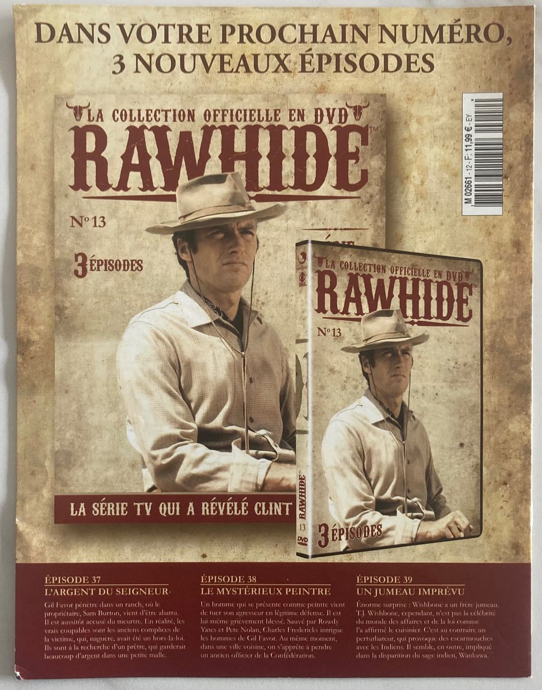 Tutti i DVDs: CLINT EASTWOOD - RAWHIDE N°12 – Usato da Poliez-Pittet venduto da Newtown-Records 2