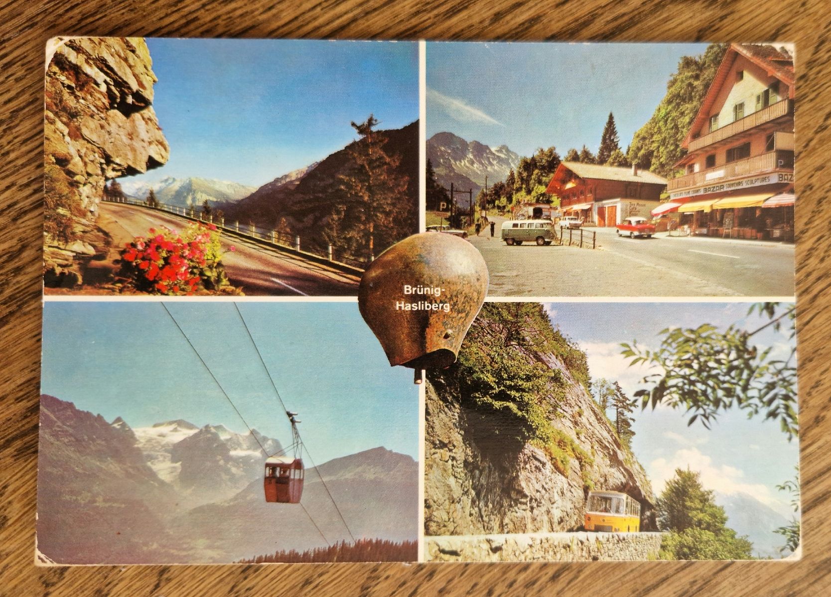 Cartes postales: Brünig-Hasliberg, Postauto, Oldtimer, Bergbahn – D'occasion à Ebikon par Donar50
