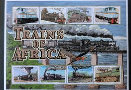 Uganda-Block Eisenbahnmotive **