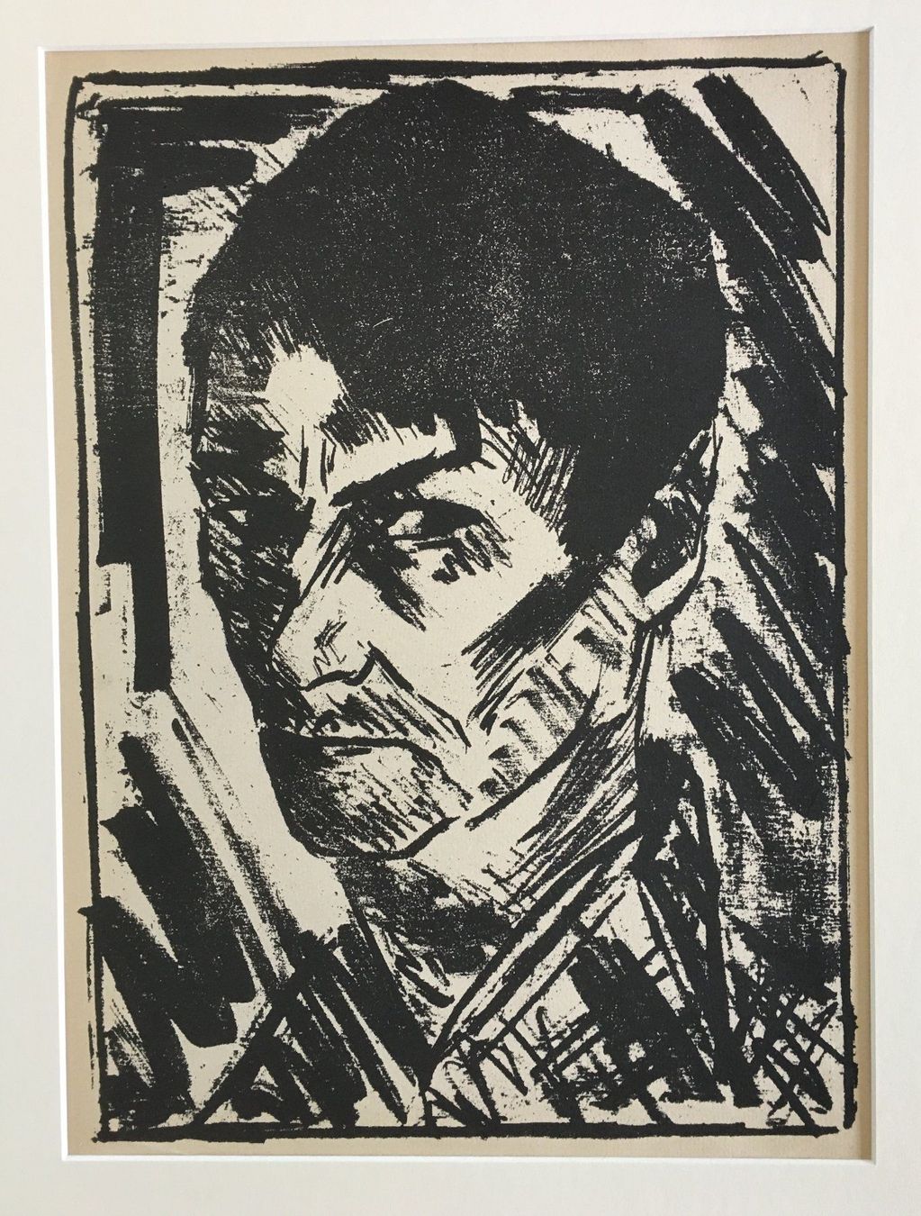 Grafiken & Lithographien: Otto Mueller     "Selbstbildnis nach Links..."  DRUCKGRAPHIK – Gebraucht aus Nennigkofen von juhit 3